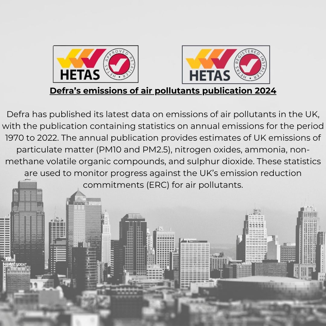 Defra’s Emissions of Air Pollutants Publication 2024 Croydon Fireplaces